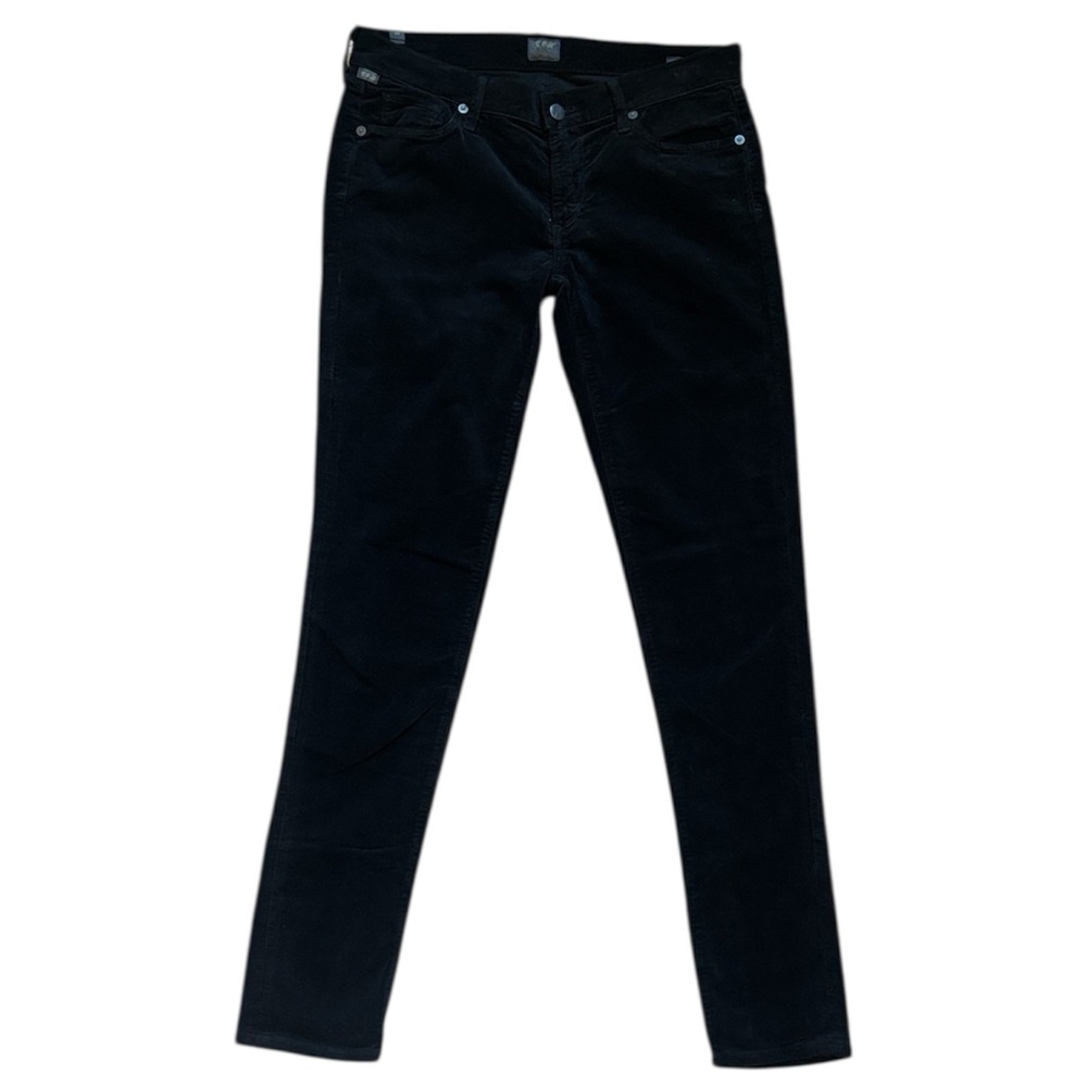 Citizens of Humanity Black Corduroy Skinny Leg Jeans - Picture 1 of 10